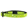 Unconditional Love Retro Nylon Ribbon Collar Lime Green Cat Safety UN805039